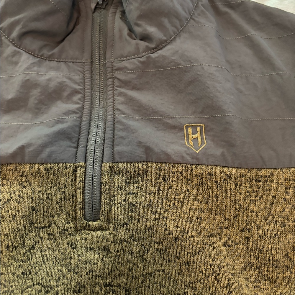 Brown Quarter-Zip Pullover - image 4